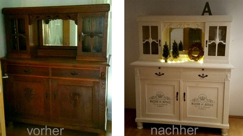 Restaurierung eines alten Schrankes im Shabby