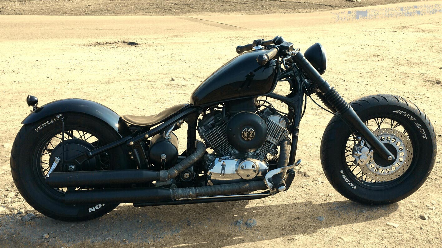 xvs 650 bobber auspuff